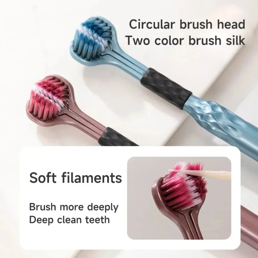3-Sided Toothbrush (Silicone Dentures)^