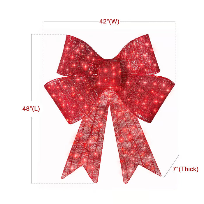Lit Christmas Bow ~ Too bright, too bold, too beautiful to ignore. (2.0)