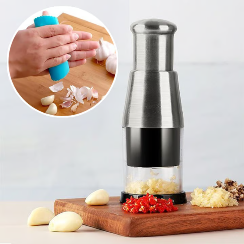 Press Vegetable Chopper ~ Chop garlic, chili & more in seconds