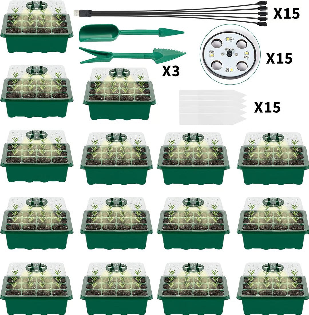 Adjustable Humidity Seed Starter Trays ~ Grow herbs and veggies with ease.