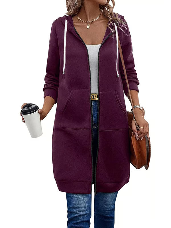 Casual Zip Up Hoodies ~ The soft, knee-length layer made for everyday wear.