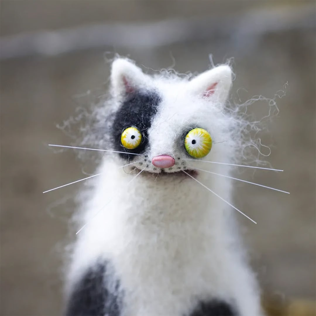 “What Did I Just See?” Eyes Plush Cat ~ The internet’s favorite weird cat.
