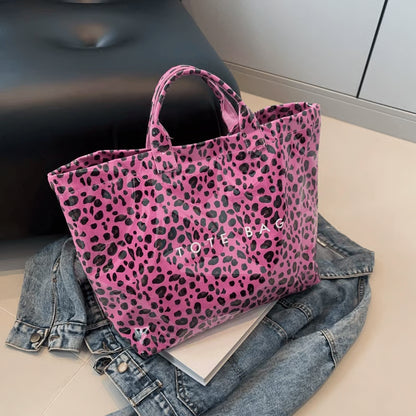 Letter Print Tote Bag ~ Designer-level style that carries your day with ease.