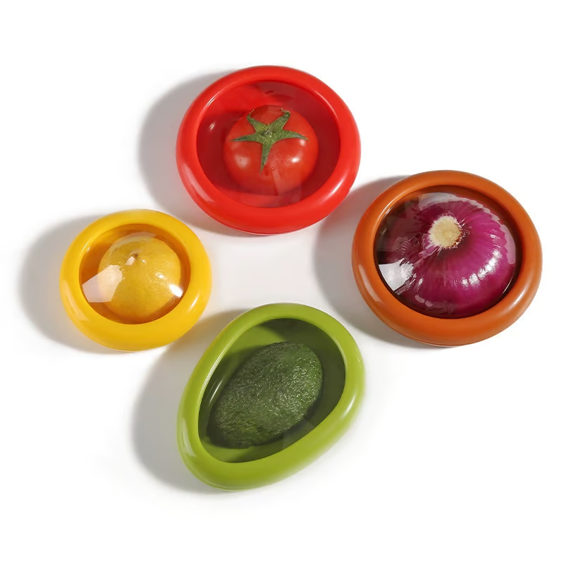 4-Piece Fruit & Veggie Storage Set ~ Keep your cut produce fresh and organized with ease