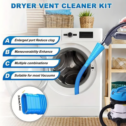 Dryer Vent Cleaning Kit ~ Remove Lint Buildup & Prevent Fire Hazards Effortlessly