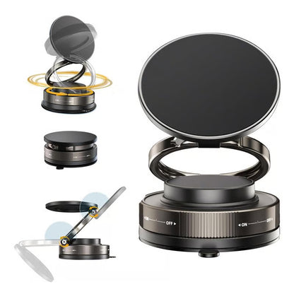 360° Adjustable Vacuum Magnetic Phone Holder ~ Rock-solid grip and perfect viewing from any angle.