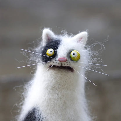 “What Did I Just See?” Eyes Plush Cat ~ The internet’s favorite weird cat.