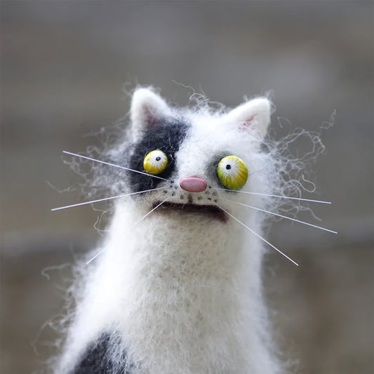 “What Did I Just See?” Eyes Plush Cat ~ The internet’s favorite weird cat.