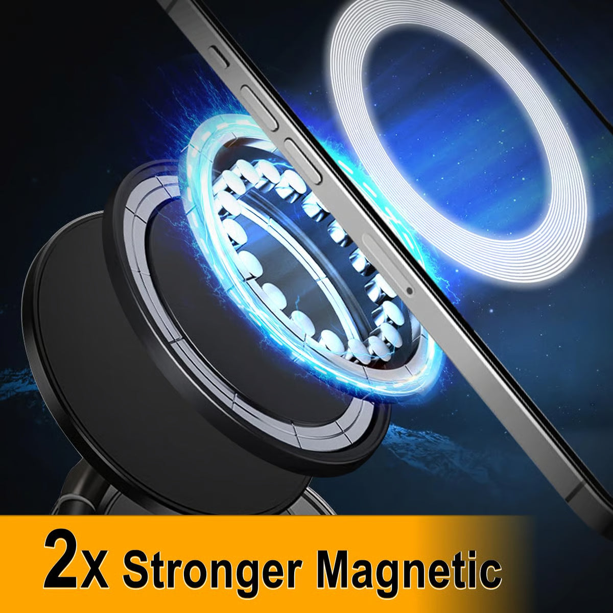 Adjustable Vacuum Magnetic Phone Holder ~ Never miss the call that matters.