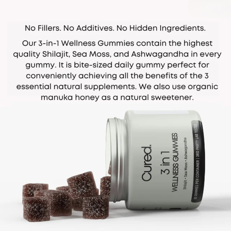 3 in 1 Wellness Gummies ~ One gummy a day, all-night results.