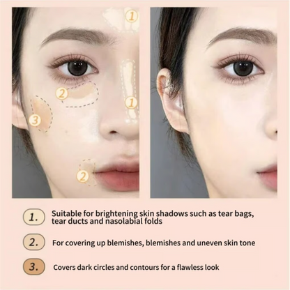 Tri-color Concealer ~ Brighten, conceal & contour with one easy palette.