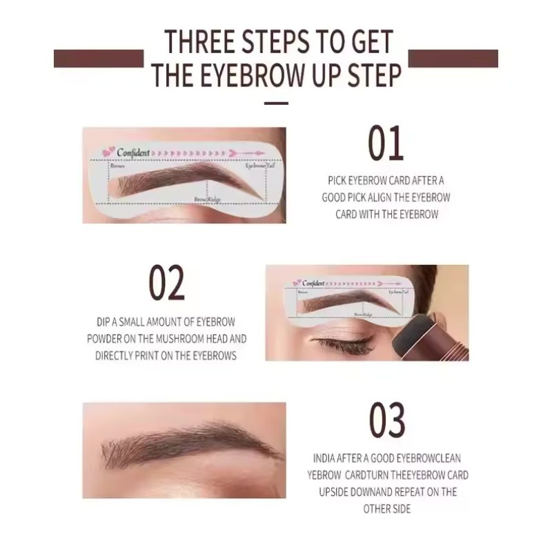 Deluxe Eyebrow Stamp Set ~ Get Perfectly Symmetrical Brows Every Time