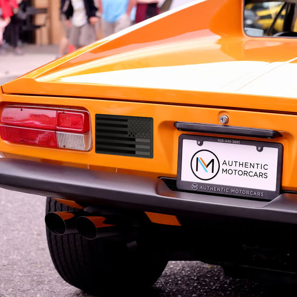 3D All-Black American Flag Emblem Decal ~ Strength and legacy in every mile.