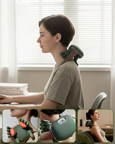 3D Neck & Shoulder Massager ~ Relax stiff neck and shoulders at home.