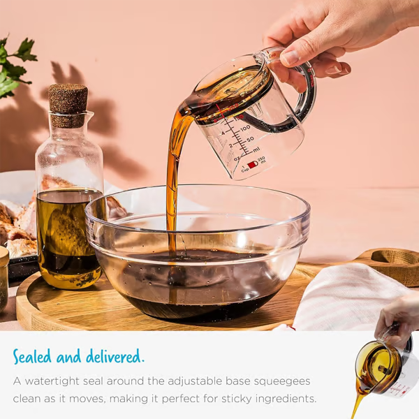 4-in-1 Adjustable Measuring Cup ▶︎ From flour to honey, one cup rules them all