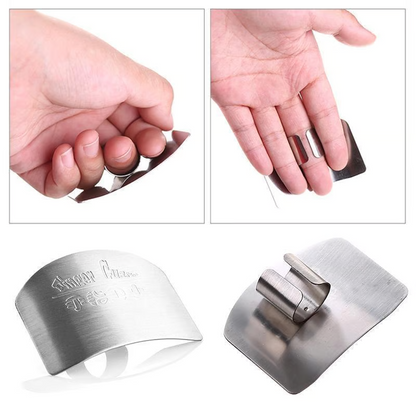 Stainless Steel Finger Guard ~ Slice safely and prep like a pro