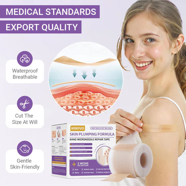 Skin Microneedle Repair Tape ~ Fade scars and stretch marks while you heal.