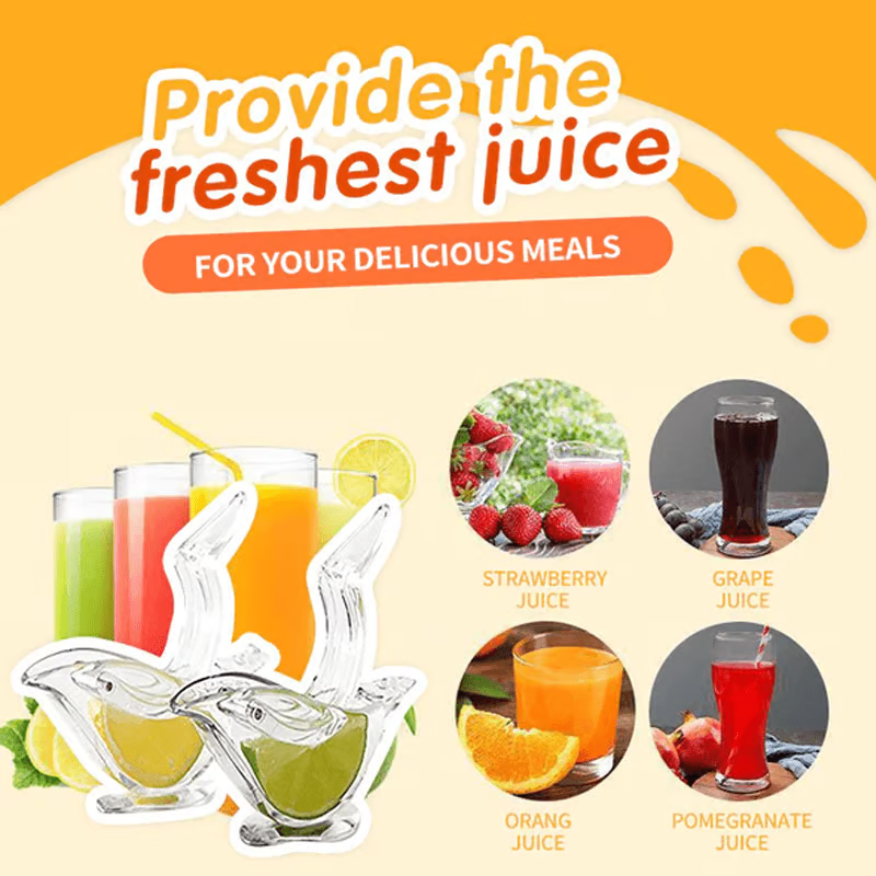 Acrylic Lemon Squeezer ~ Fresh Juice in Seconds, No Mess, No Seeds-
