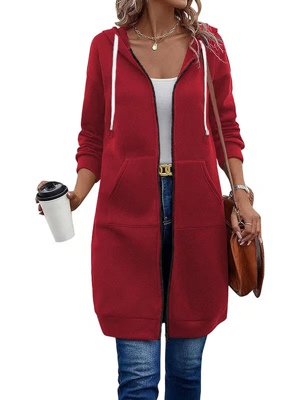 Casual Zip Up Hoodies ~ The soft, knee-length layer made for everyday wear.