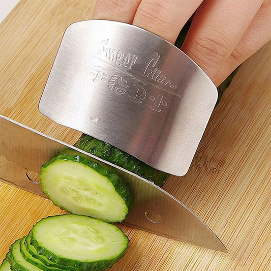 Stainless Steel Finger Guard ~ Slice safely and prep like a pro