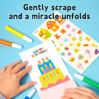 Rainbow Scratch Art Kit ~ Create Colorful Masterpieces with a Simple Scratch