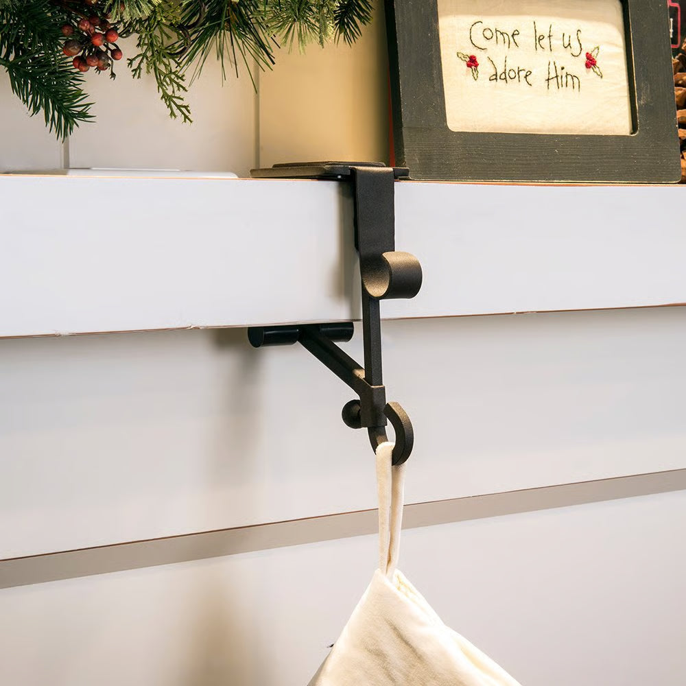 2-in-1 Garland and Stocking Hangers ~ Secure holiday décor without nails or mess.