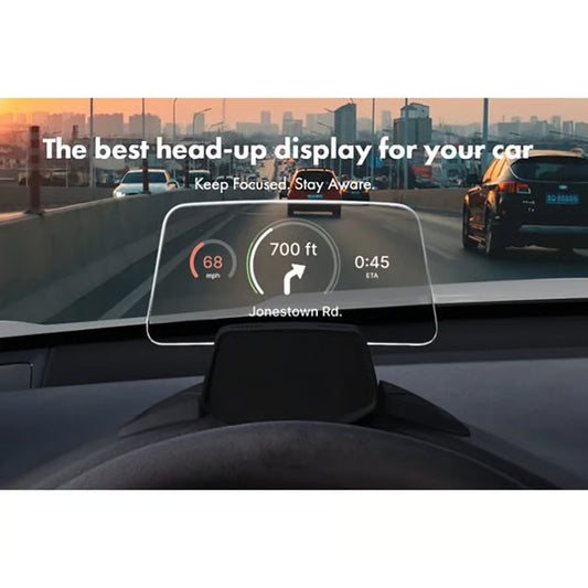 Heads Up Display For Any Car ~ Safer, smarter driving with real-time projection.