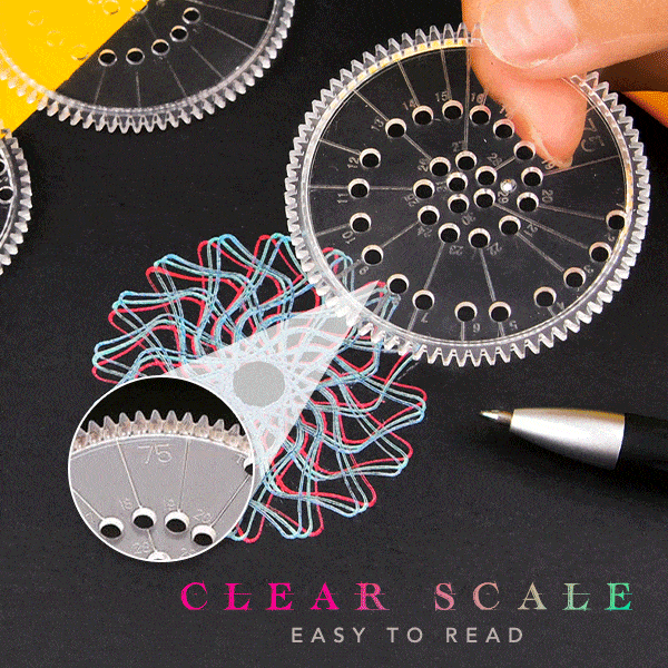 Drawing Stencil Set ~ Create mesmerizing patterns with ease