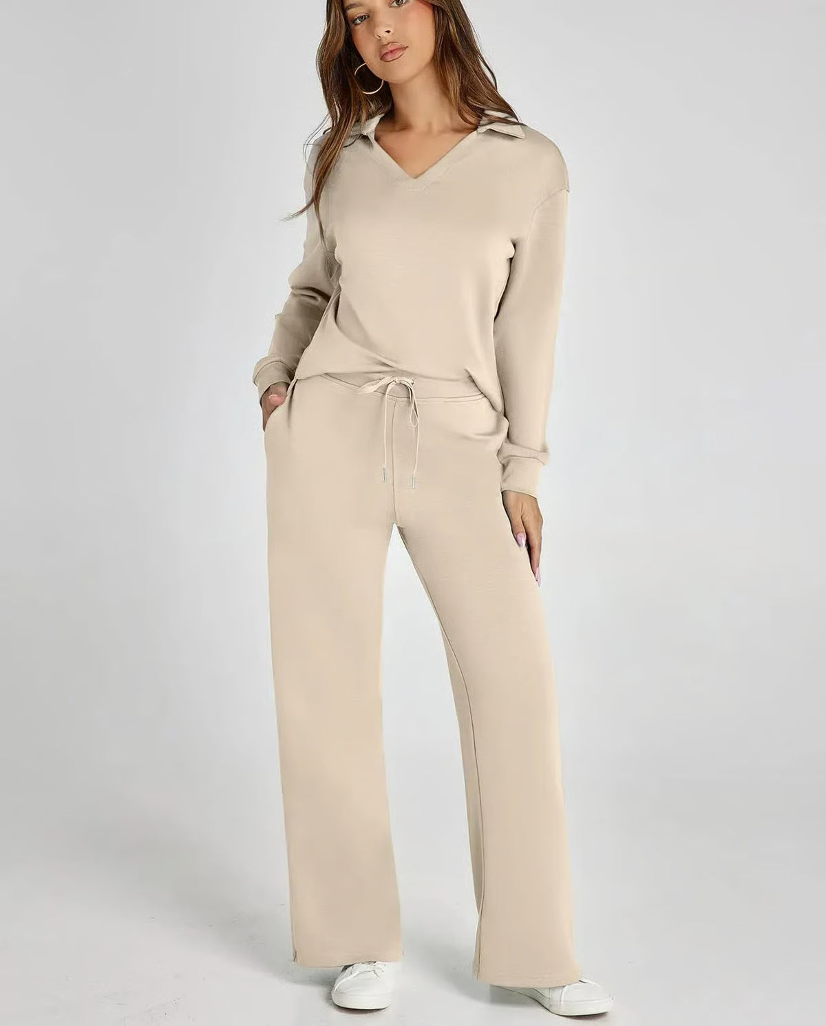 2-Piece Sweatsuit Set ~ Street-ready style with stay-home comfort.