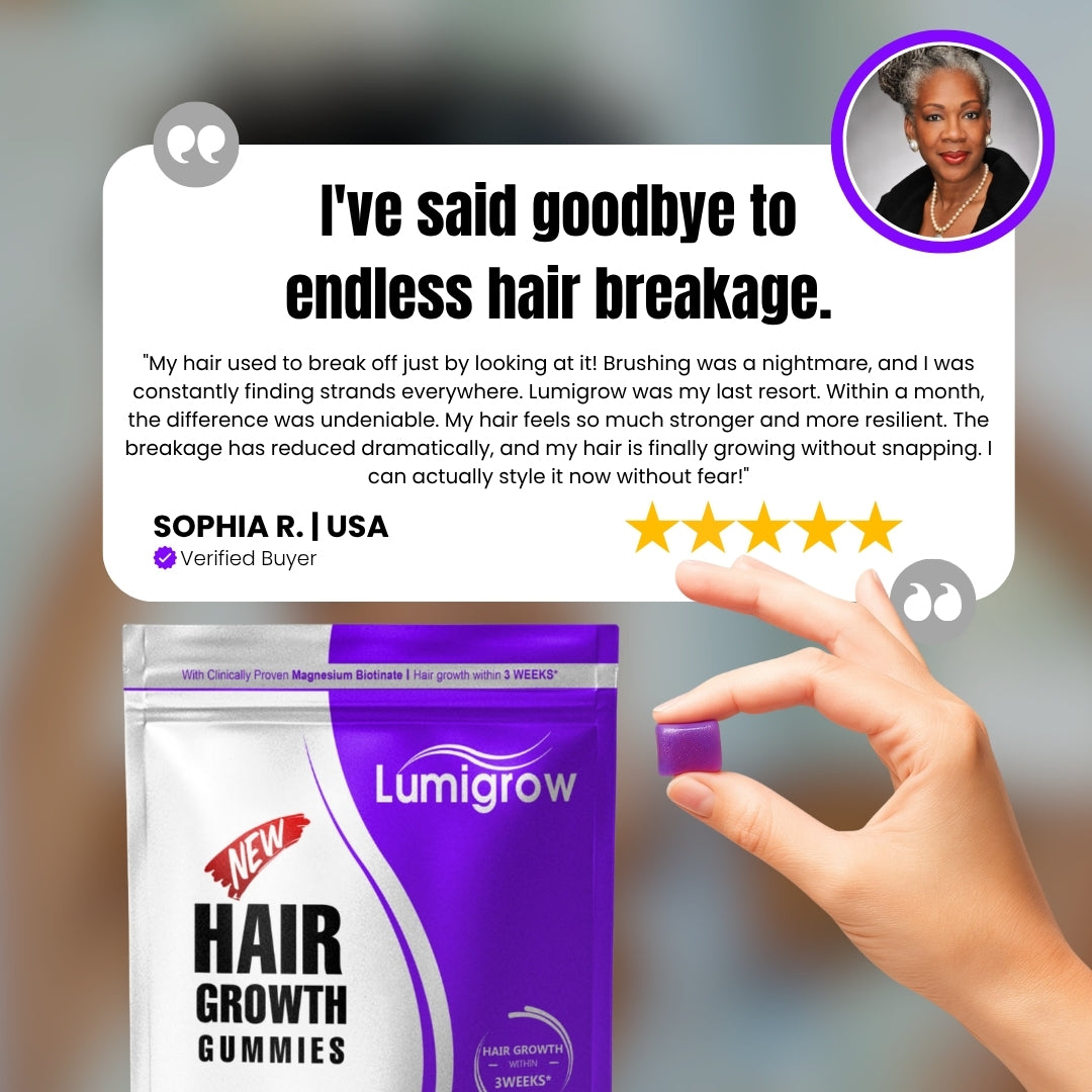Lumigrow Hair Growth Gummies ~ Clinically proven formula for real results.