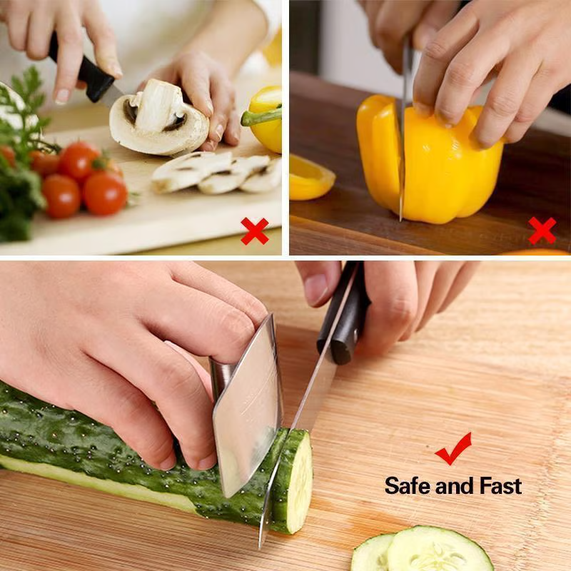 Stainless Steel Finger Guard ~ Slice safely and prep like a pro