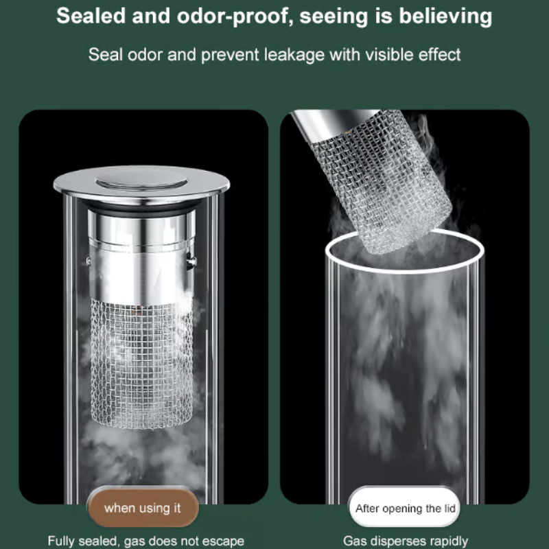 Sink Drain Strainer ~ Effortless Switch between Draining and Sealing in a Snap