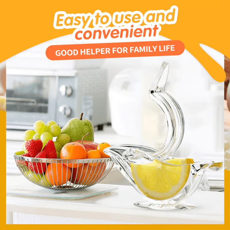 Acrylic Lemon Squeezer ~ Fresh Juice in Seconds, No Mess, No Seeds-