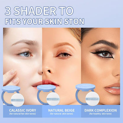 Beauty Powder Cake for Makeup Hold ~ All-day flawless hold with a soft matte finish.