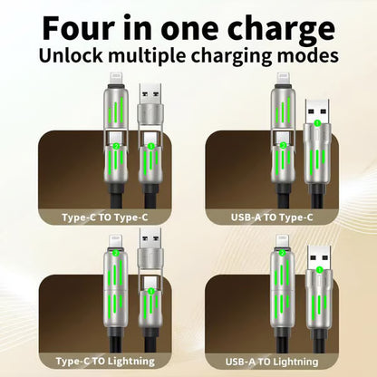 4-in-1 Charging Cable ~ Power all your devices with a single cord.