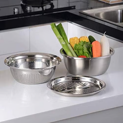 Multifunctional Stainless Steel Basin ~ Your All-in-One Kitchen Hero
