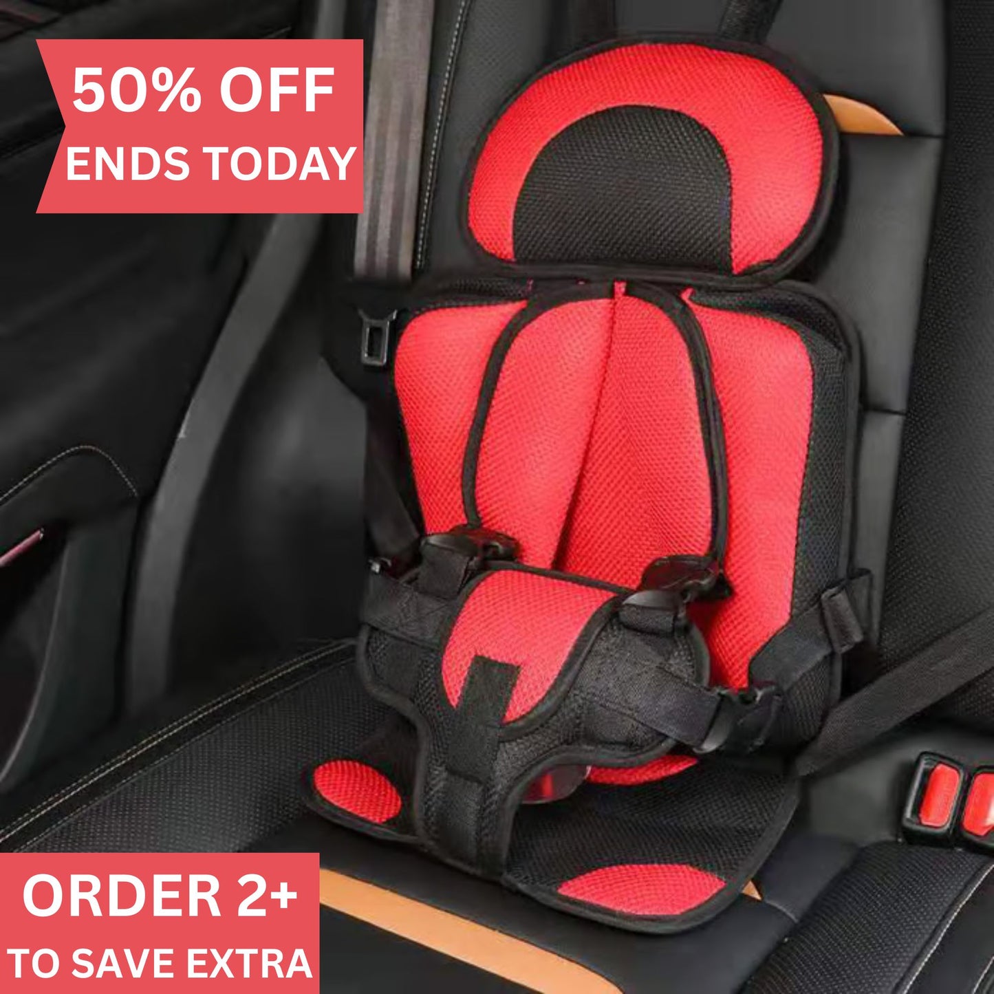 Portable Children’s Seat Belt ~ Instant 5-point protection for every ride.