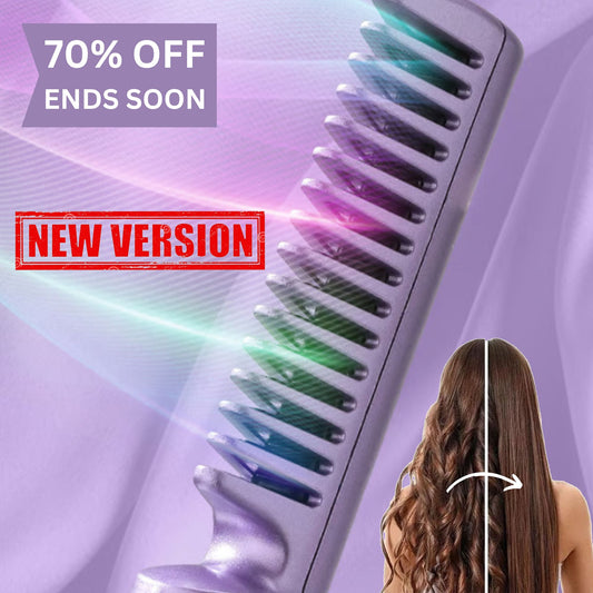Ceramic Hairdressing Comb ~ Smooth, frizz-free hair anytime, anywhere