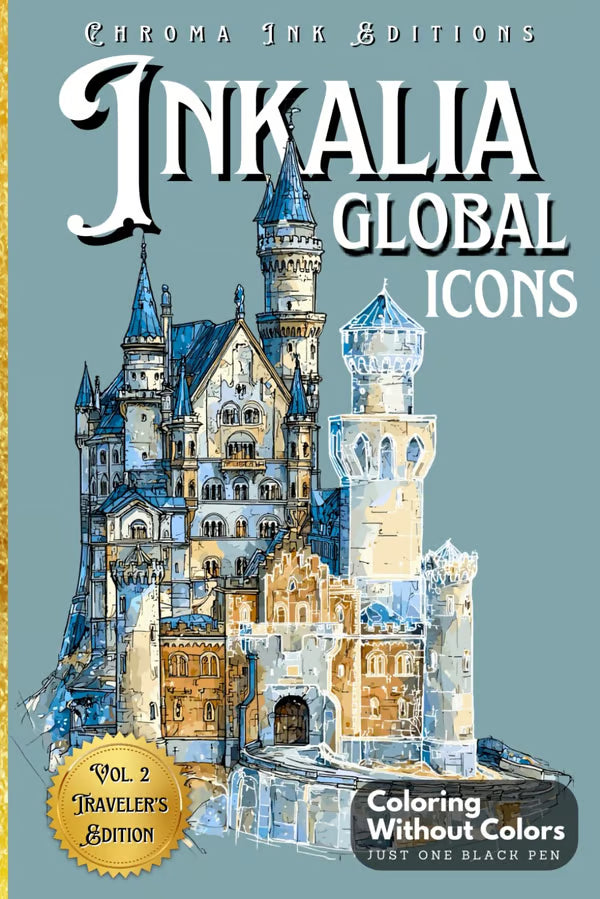 Ink Tracing Color Book ~ Keeps hands busy while the world burns.