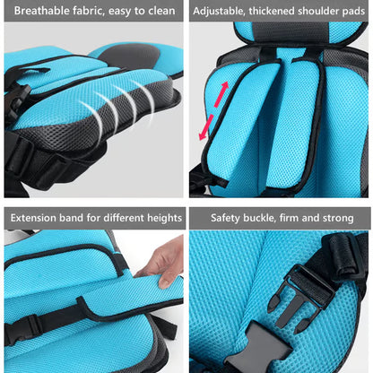 Portable Children’s Seat Belt ~ Instant 5-point protection for every ride.