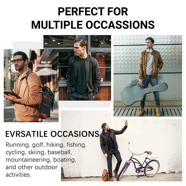 Men's Standing Collar Zipper Jacket ~ Outdress everyone without even trying.