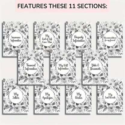 End of Life Organizer Planner ~ Because your family deserves to know