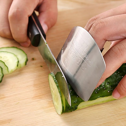 Stainless Steel Finger Guard ~ Slice safely and prep like a pro