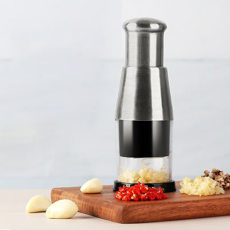 Press Vegetable Chopper ~ Chop garlic, chili & more in seconds