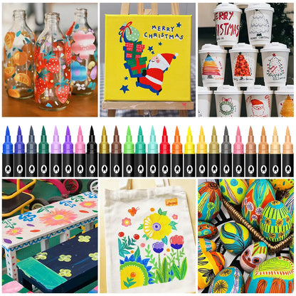 Double Ended Markers ~ Create vibrant art on any surface.