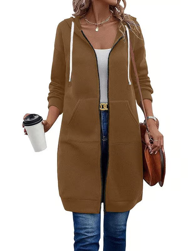 Casual Zip Up Hoodies ~ The soft, knee-length layer made for everyday wear.