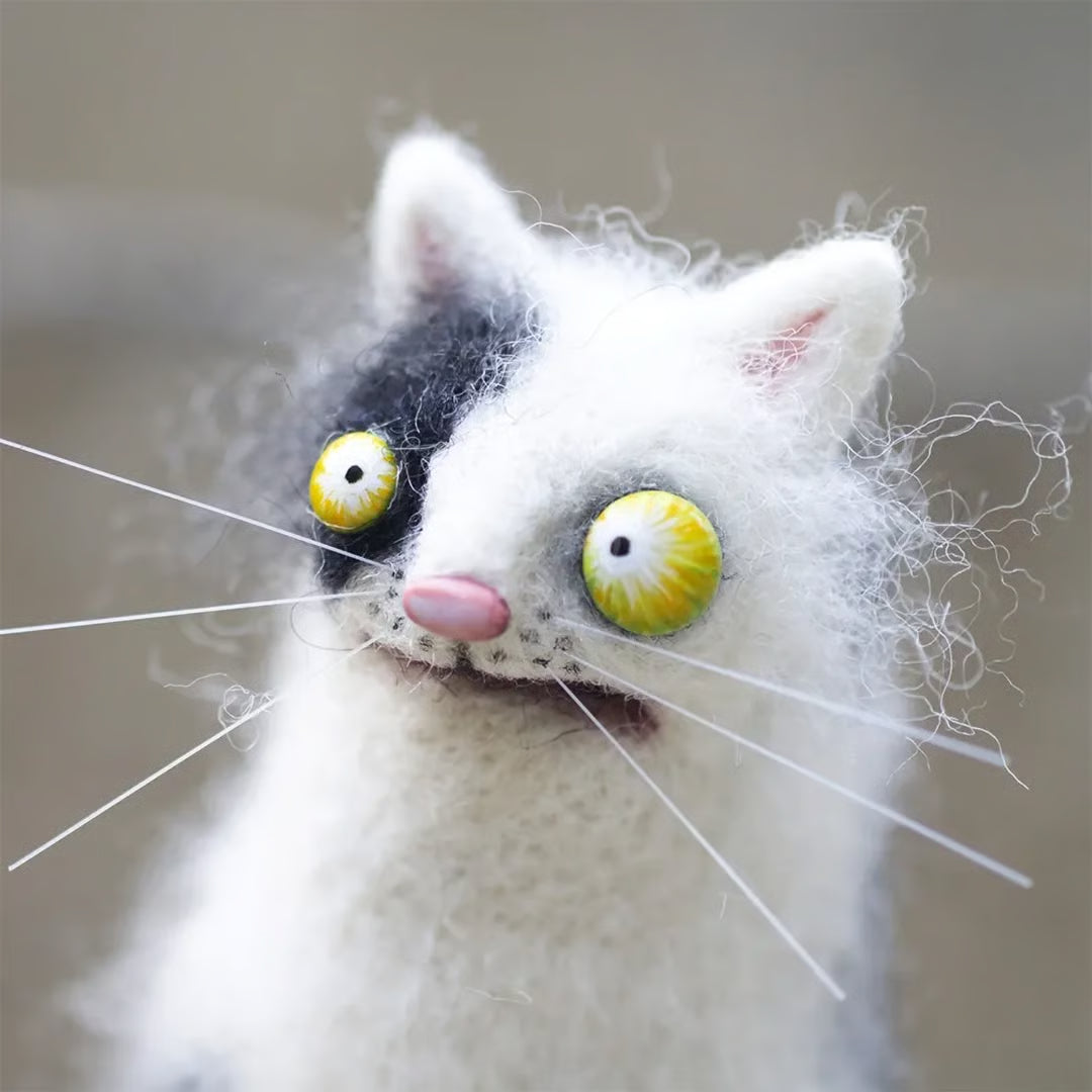 “What Did I Just See?” Eyes Plush Cat ~ The internet’s favorite weird cat.