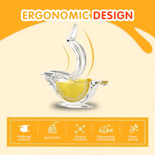 Acrylic Lemon Squeezer ~ Fresh Juice in Seconds, No Mess, No Seeds-