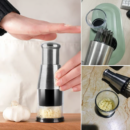 Press Vegetable Chopper ~ Chop garlic, chili & more in seconds