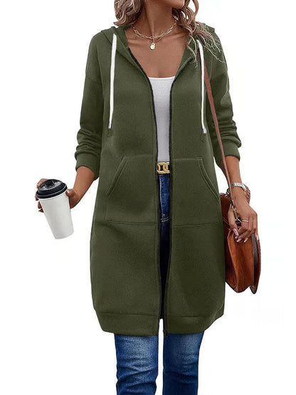 Casual Zip Up Hoodies ~ The soft, knee-length layer made for everyday wear.